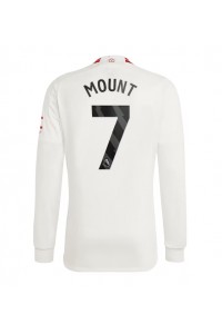 Manchester United Mason Mount #7 Jalkapallovaatteet Kolmaspaita 2023-24 Pitkähihainen